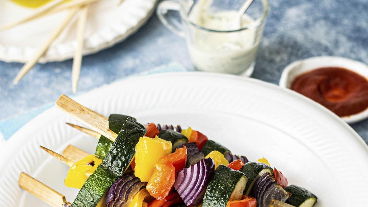 Brochette de legumes au Air Fryer