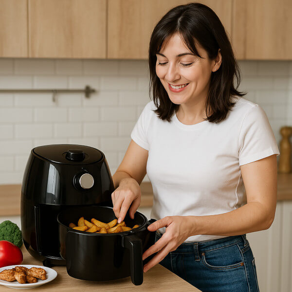 Louise Moreau, passionnée de cuisine et adepte de la friteuse à air chaud, partage ici ses recettes simples, gourmandes et faciles à intégrer dans le quotidien.