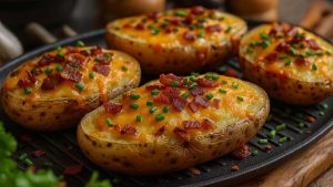 Pomme de terre et fromage au Air Fryer