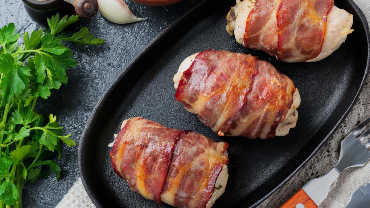 Rouleaux de poulet et bacon au Air Fryer